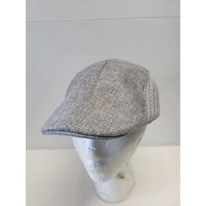 Silverstone Grey Mesh Side Ivy Flat Cap Newsboy Cabbie Hat One Size Fits Most
